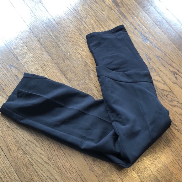 H&M MAMA Black Stretch Capri / Crop Trousers - Picture 2 of 5
